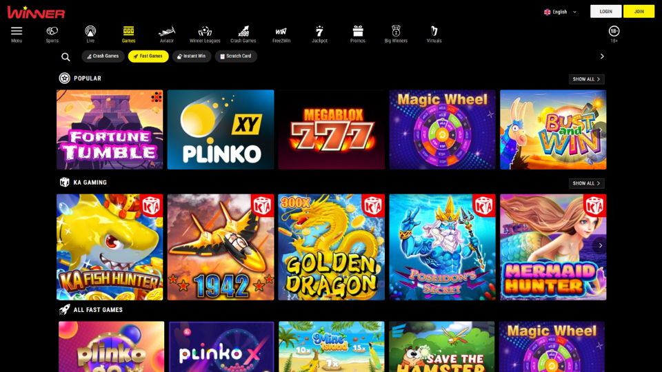 Winner Mozambique Casino screenshot